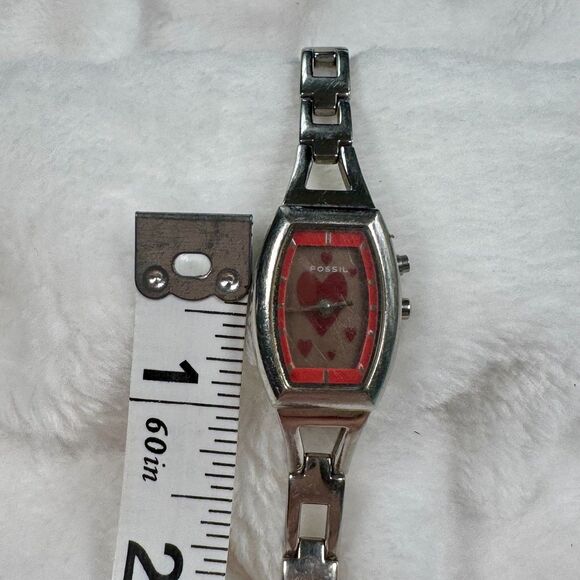 Vintage Fossil Animated  Flashing Heart Watch Big Tic ES-9566 Womens Quartz Y2K main image 10